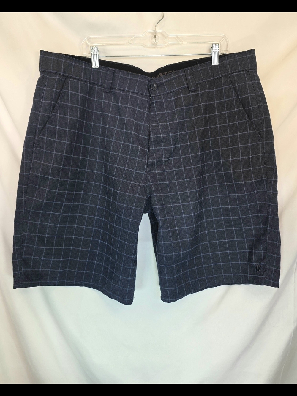 Hang Ten Men's Blue Casual Chino Streetwear Summer Shorts Button Closure Sz 40